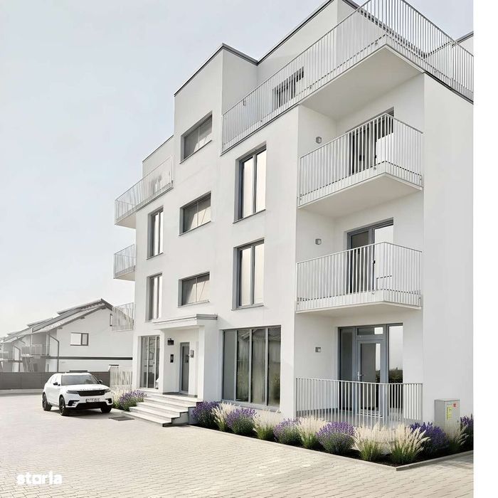 Apartament de lux 80 mp mobilat de închiriat bloc nou Ipotești,Suceava