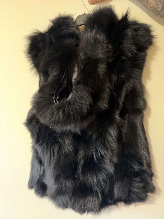 Елек естествен косъм с качулка