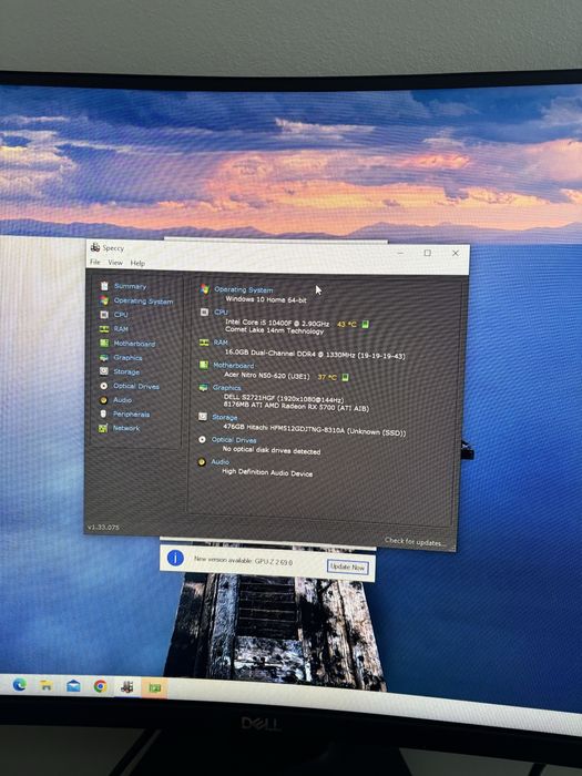 Calculator/PC Gaming• i5-10400F•16gb ram• Placa video 8gb GDDR6•