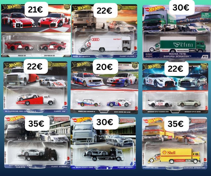 Hot Wheels, Matchbox и Majorette колички