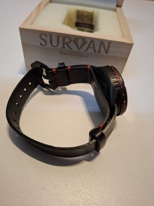 Ceas barbati SURVAN WatchDesigner Japonez automat, mecanism schelet