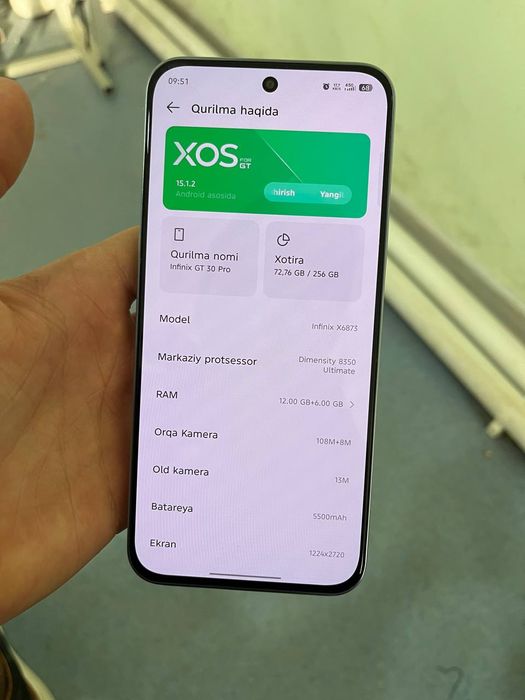 Infinix gt 30pro game uchun