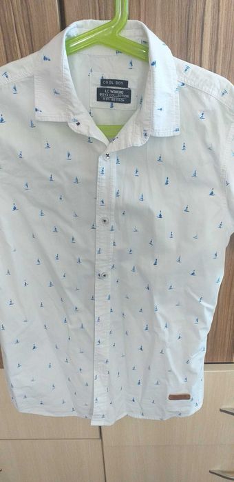 Детски ризи чист памук за момче от размер 128 до 165-0т 25 до 40лв.