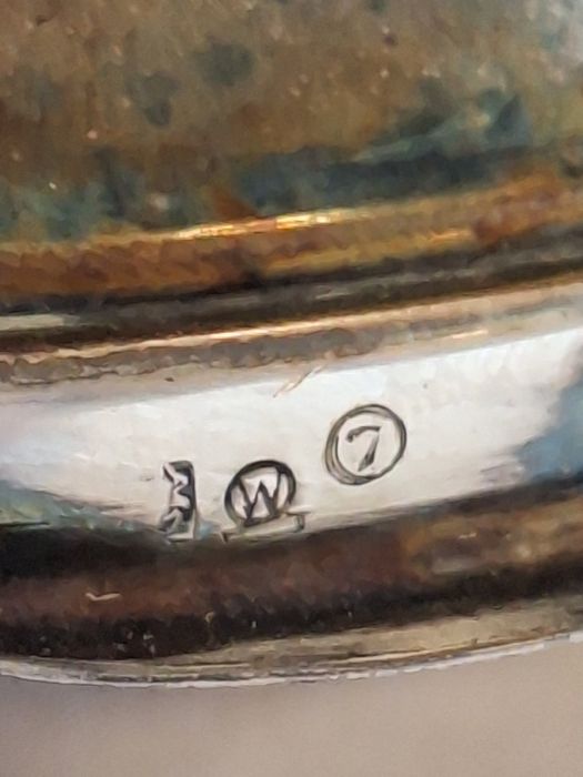 Стариннен сребърен свещник 800