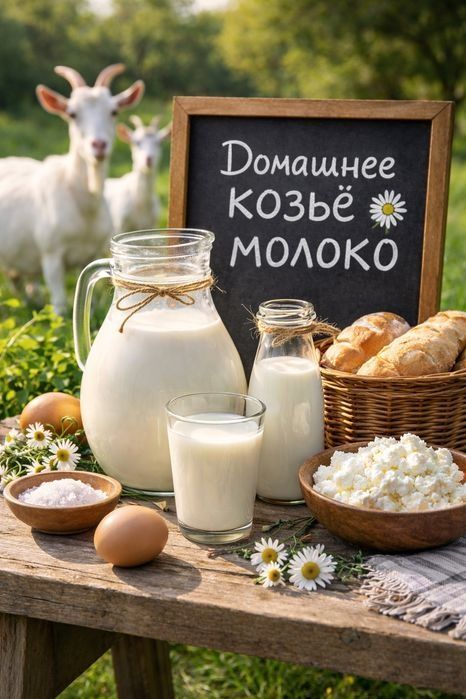 Домашнее козьё молоко