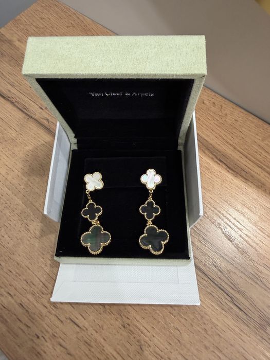 Серьги Van Cleef & Arpels 3 мотива
