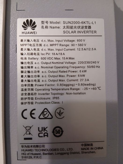 Huawei sun2000-6ktl-l1