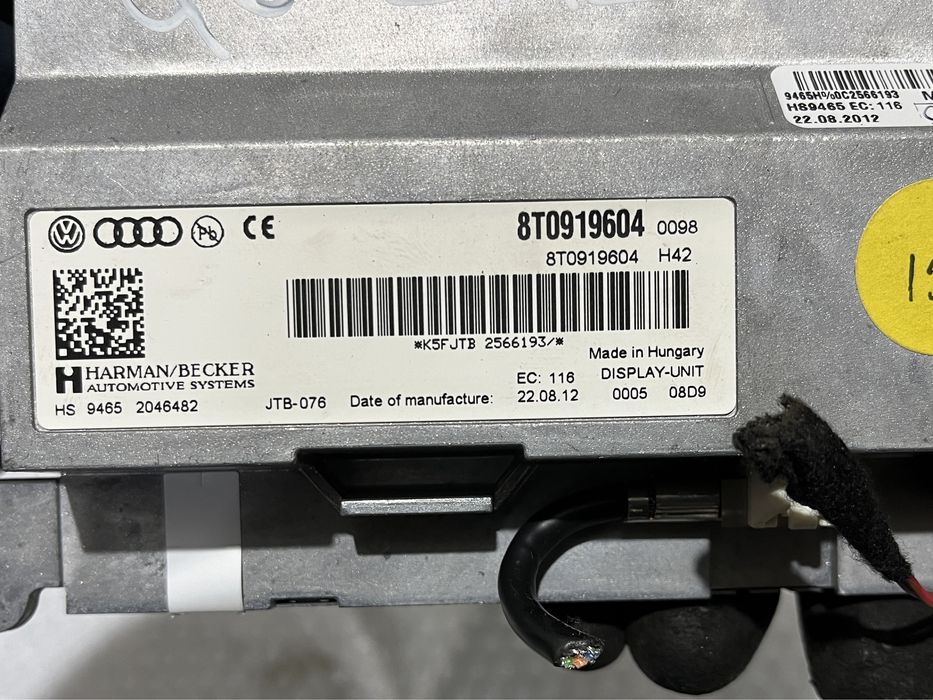 Kit navigatie / Display / Tastatura / Unitate Audi A4 A5 Q5