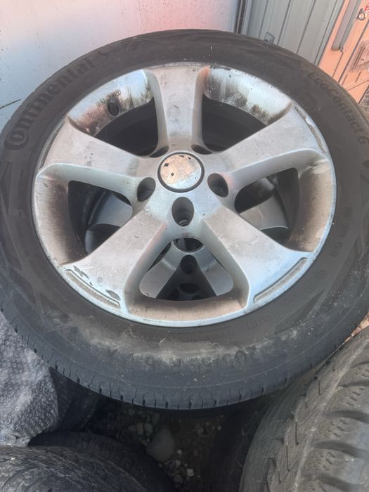 Jante aliaj 16 vw 5x112 cauciucuri 205/55/16