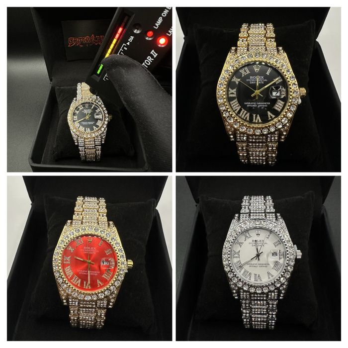 Rolex Datejust 40mm Мойсанит Диаманти Римски Циферблат Различни Модели