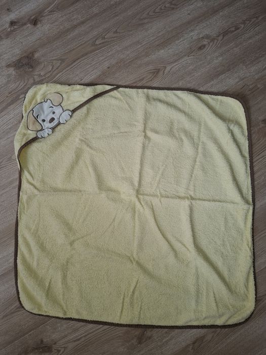 Детска хавлиена кърпа с качулка кученце