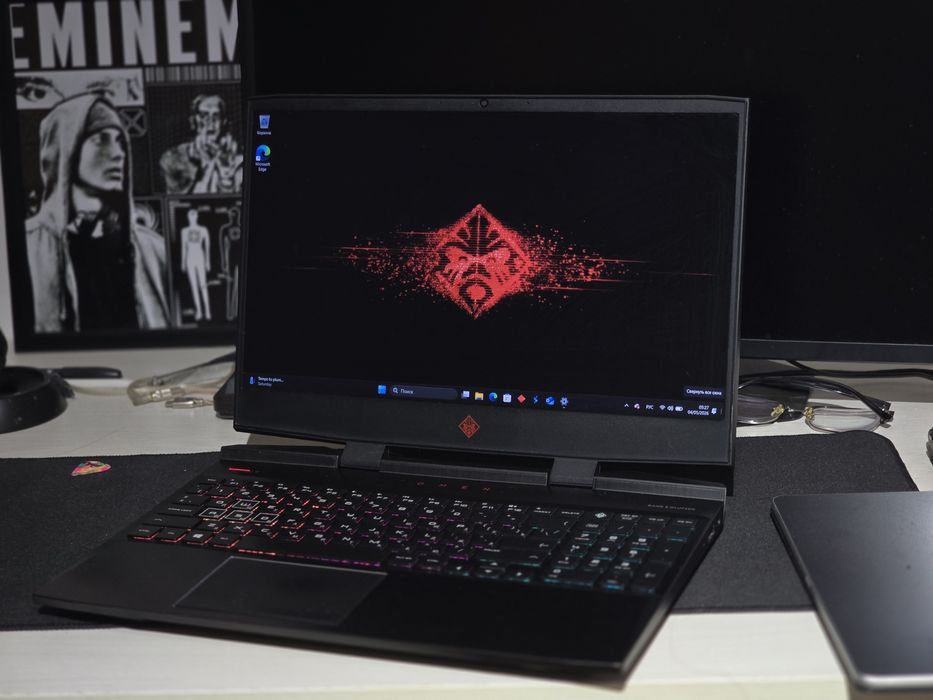 Ноутбук HP Omen 15, 512GB SSD, Core i5, GTX1050TI