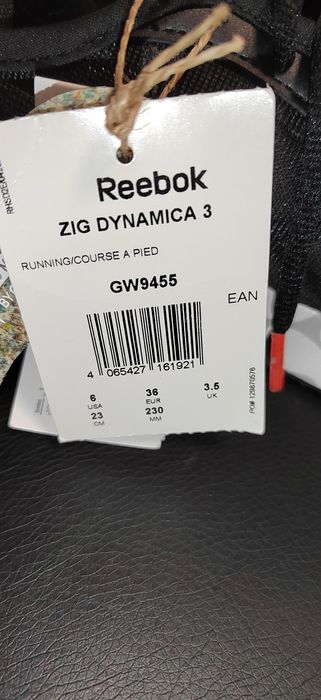 Reebok Zig Dynamica 3, номер 36