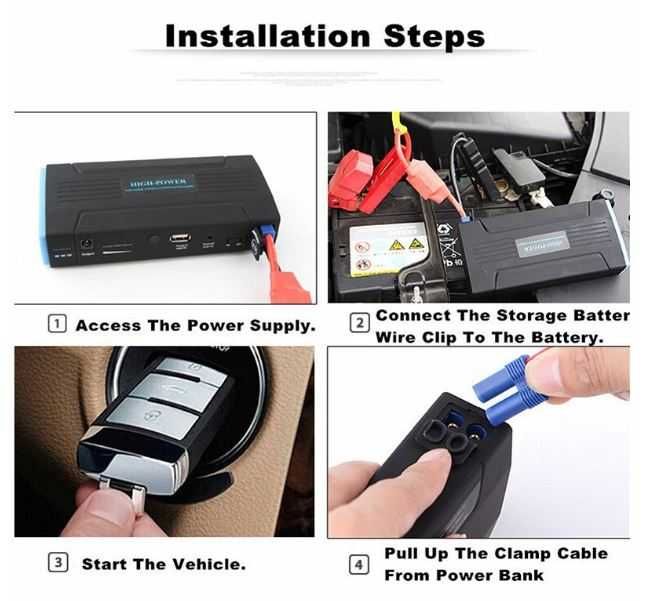 Kit Robot Pornire Auto / Moto Acumulator extern 16800 Mah