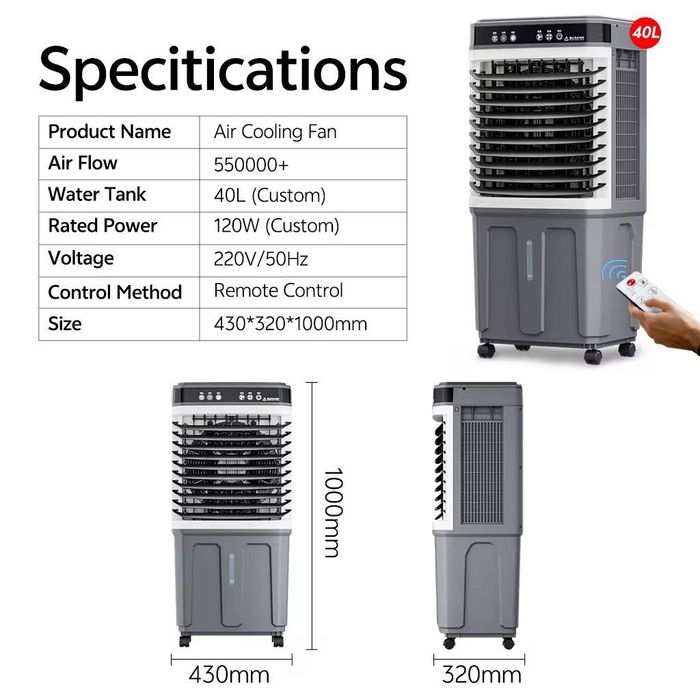 Водяной Охладитель воздуха Мобильный кондиционер Air Cooler