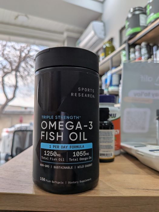 Sports Research Omega-3 Fish Oil Triple Strength 150 капсул