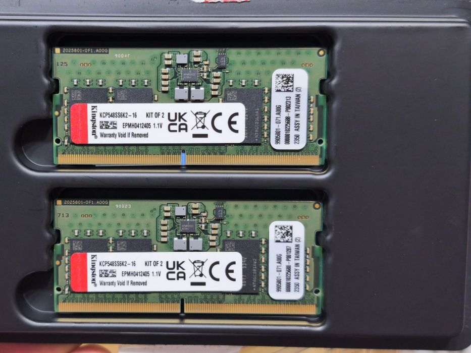 16GB DDR5 4800МТ/s , 5600MT/s - Kingston, Samsung, Micron (SO-DIMM)