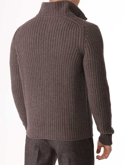 Gran Sasso 100% Cashmere кашмир дебела кашмирена жилетка пуловер 48 M