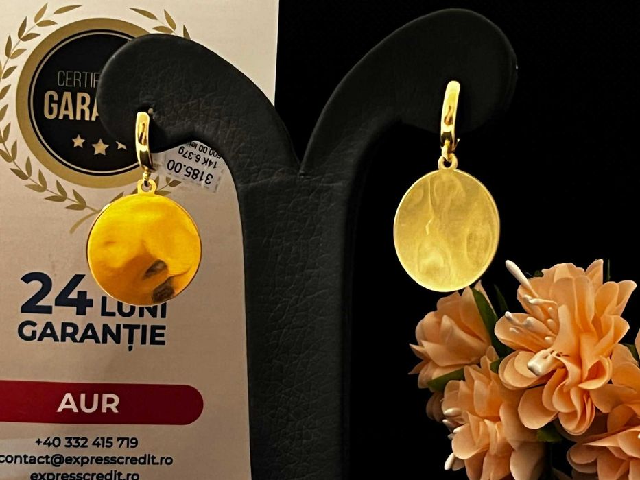 Cercei Aur 14k 6.37g (AG16 Moldova b32342.2)-Garantie 2 ani!