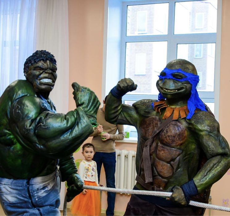 Халк. Аниматоры. Супергерои. Человек паук