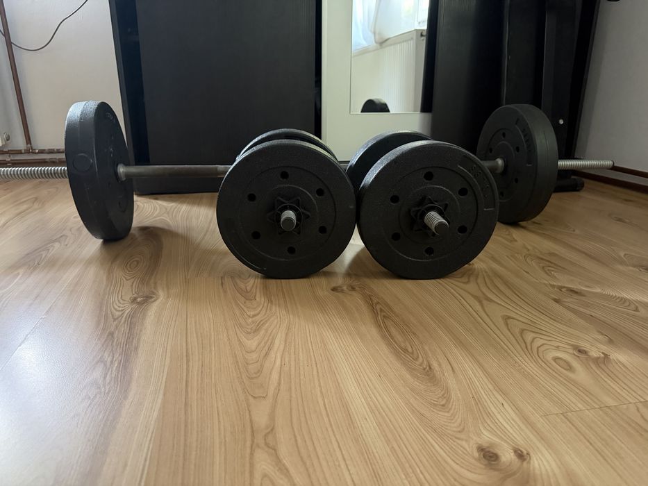 Set gantere 70 lbs