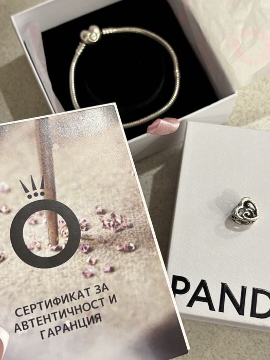 Гривна Pandora в комплект с талисман