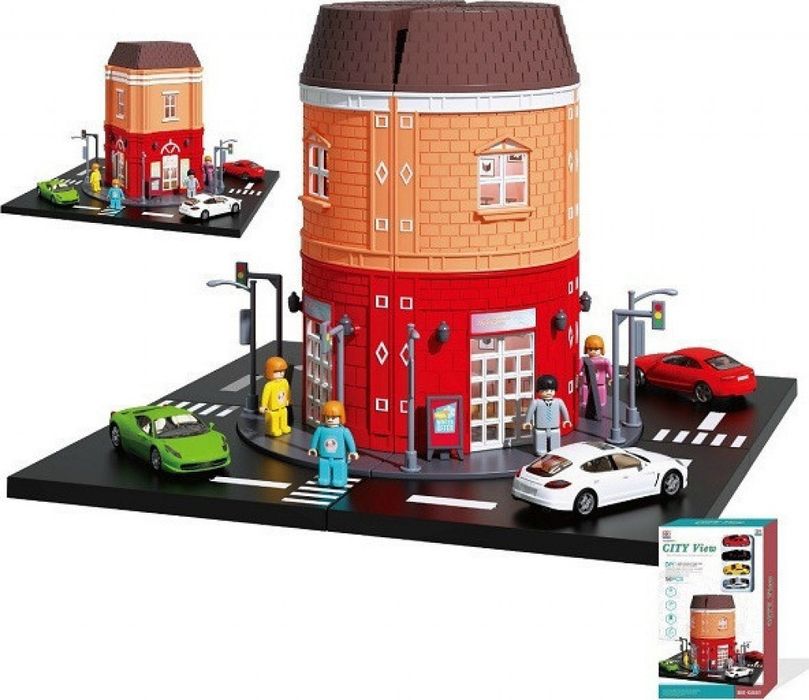 Град Комплект с 4 автомобила за деца над 3 години