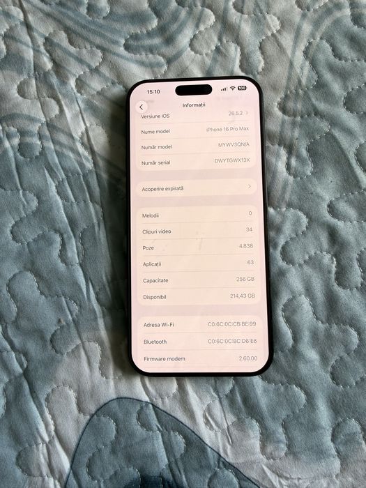 V/S Iphone 16 pro max/92% baterie