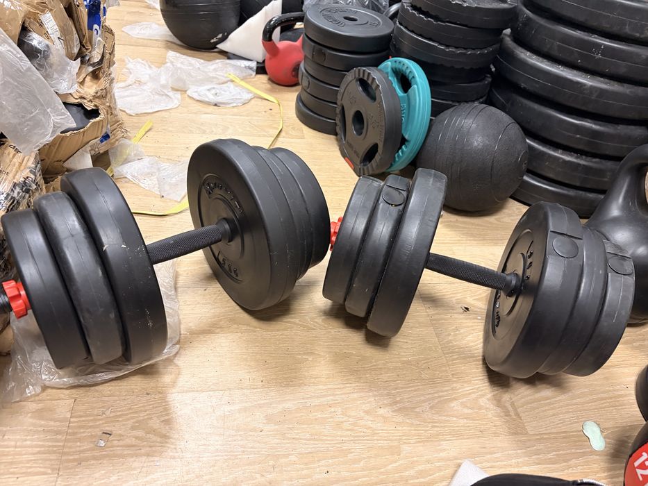 Gantere Reglabile set 20 kg+20 kg noi prt promo 200 lei