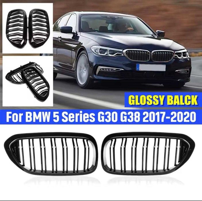 Grile Duble M Negru Lucios Bmw Seria 5 G30/G31/G38 Non LCi
