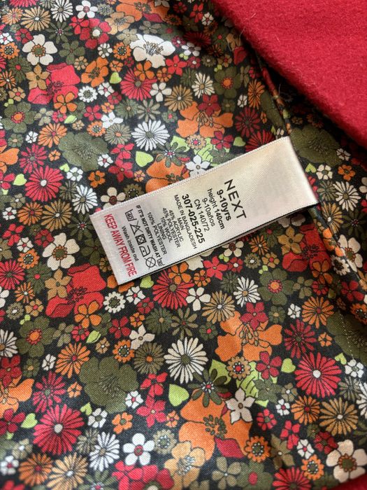 Palton rosu fete 10% lana