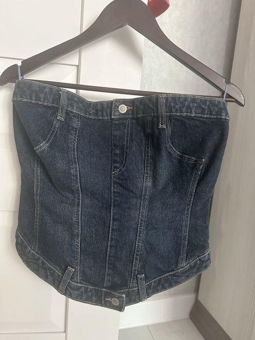 Zara джинсовый корсет