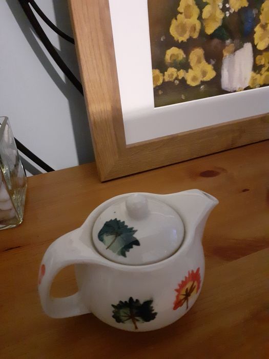 Ceainic ceramică albă