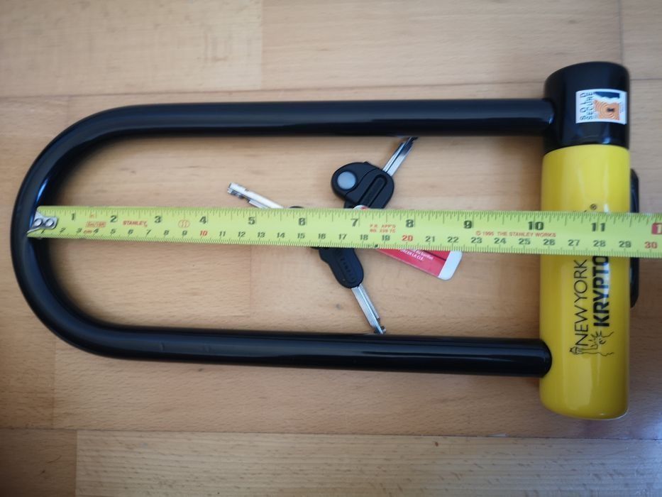 Lacat antifurt bicicleta Kryptonite New York Lock securitate 10/10 model mare 26,5 cm