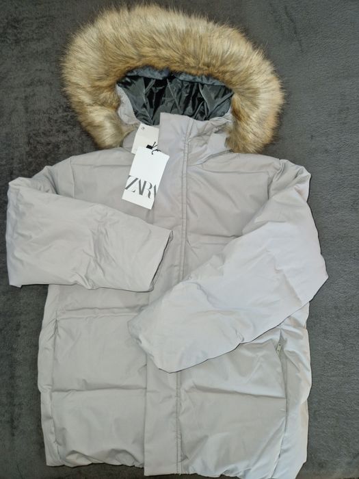 Zara детско яке: термо-запечатано пухено и водоотблъскващо 128-134см