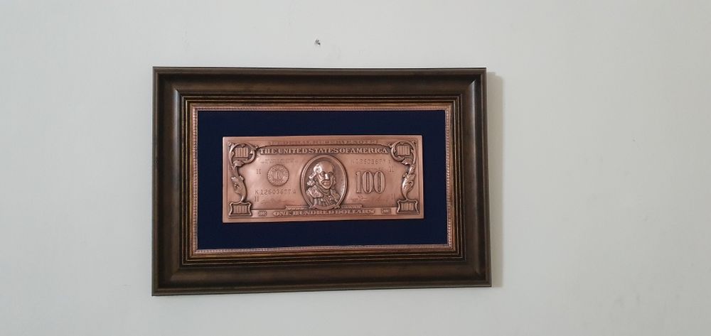 100$ и 50 фунт стерлинг купюра мисдан ясалган