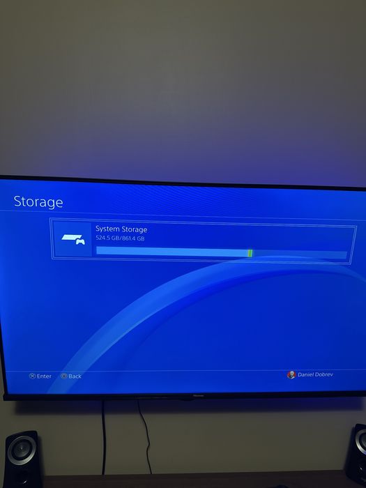 Playstation 4 Slim, ЗАПАЗЕН!, 861 GB място