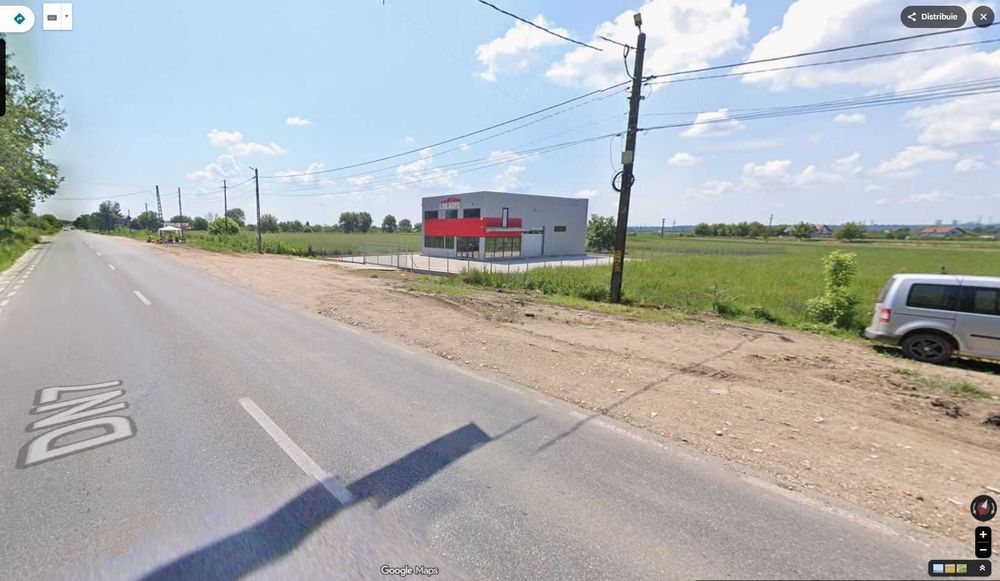 Închiriez Teren 1.74 Ha, deschidere 70m la DN 7 (Pitești - București) - Călinești (Ciocănești)
