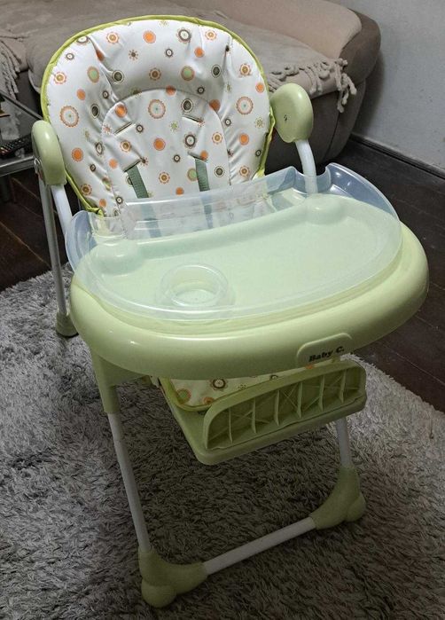 IMPECABIL-poate fi facut CADOU, Scaun masa,Baby Care,5 trepte inaltime