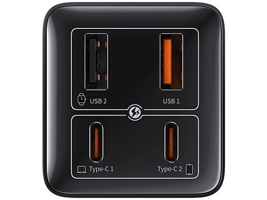 Baseus GaN6 Pro 100W Fast Charger (2C + 2U) мощный адаптер. есть доста