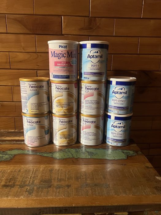 Neoacate LCP , Aptamil Syneo , Maxim mix , APLV