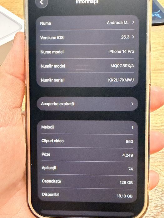 Iphone 14 PRO mov / deep purple