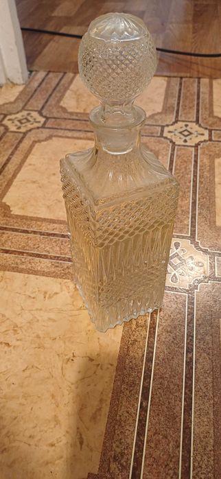 Sticla de cognac din cristal Bohemia, vintage