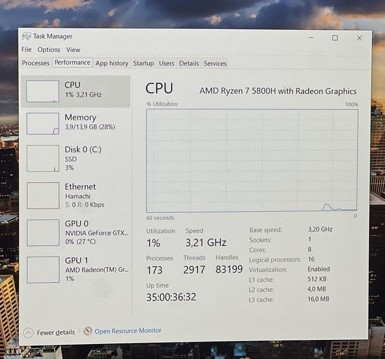 Lenovo IdeaPad Gaming 3 – Ryzen 7 5800H / GTX 1650 / 16GB RAM