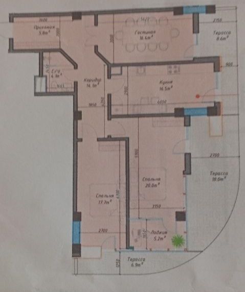 Продаю 4/3/12, 2 болкона, Новостройка, ор-р ул. Махтумкули!