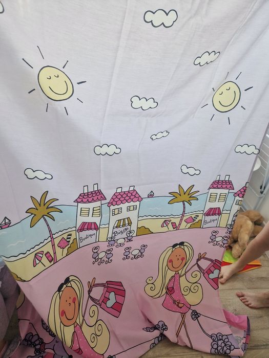 Vand set de 2 draperii fetite