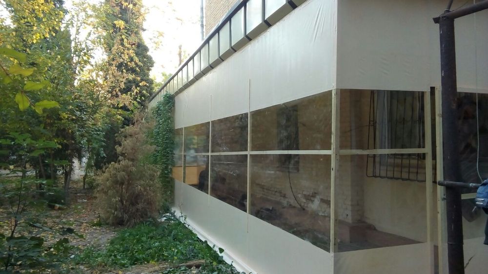 Банер ва тент установка бассейн