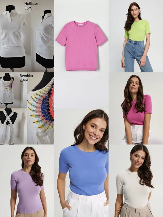 Tricouri bumbac casual XS/S