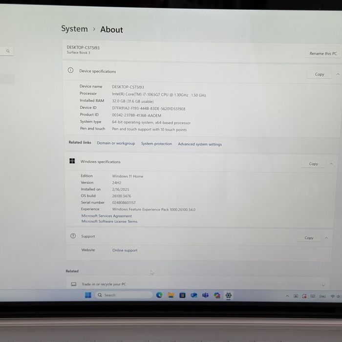 Microsoft Surface Book3 i7-1065G7 - SSD 512GB/8gb Ram - Ca Nou !!!