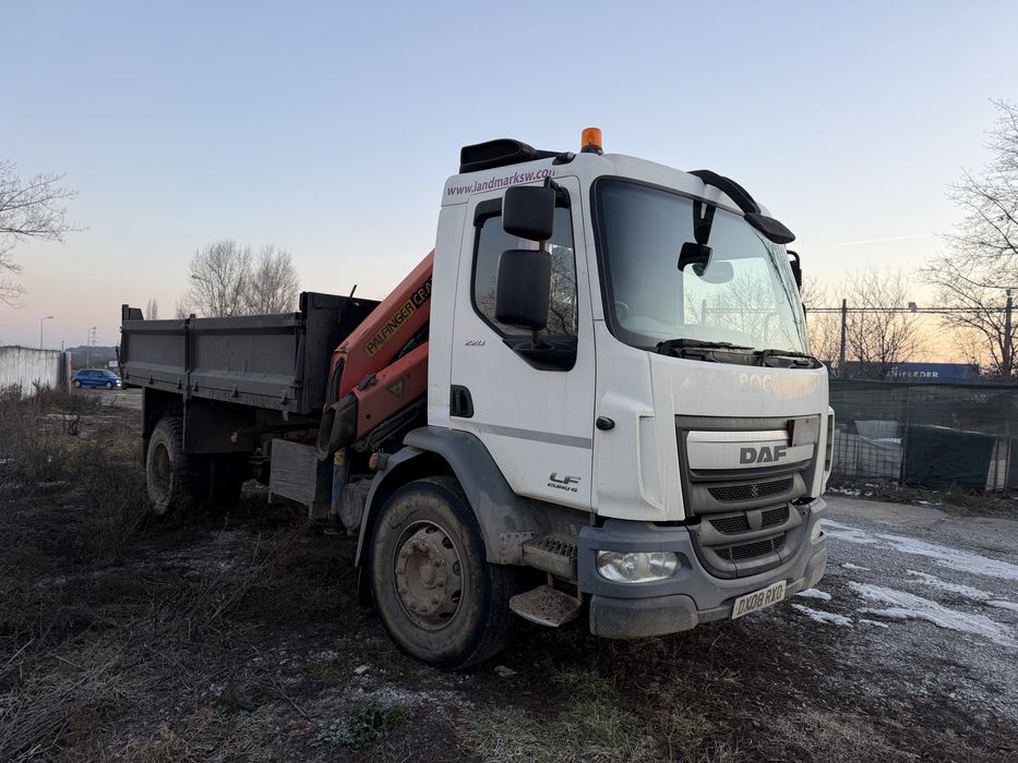 Camion basculabil + macara Daf 2008
